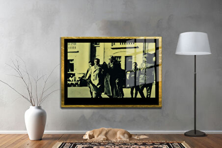 Gazi Mustafa Kemal Atatürk ÖZEL SERİ^# Miyrem  Design Cam Tablo Model: 117