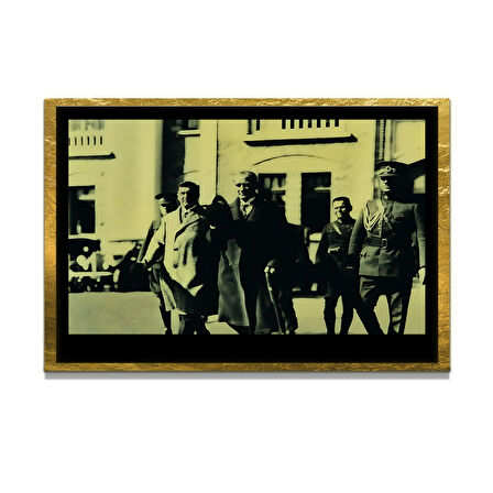 Gazi Mustafa Kemal Atatürk ÖZEL SERİ^# Miyrem  Design Cam Tablo Model: 117