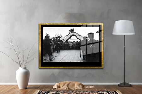 Gazi Mustafa Kemal Atatürk ÖZEL SERİ^# Miyrem  Design Cam Tablo Model: 118