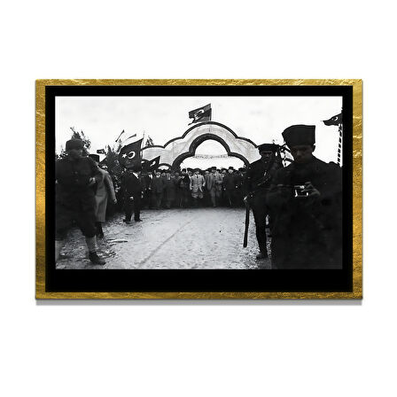 Gazi Mustafa Kemal Atatürk ÖZEL SERİ^# Miyrem  Design Cam Tablo Model: 118