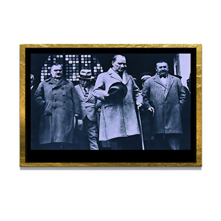 Gazi Mustafa Kemal Atatürk ÖZEL SERİ^# Miyrem  Design Cam Tablo Model: 119