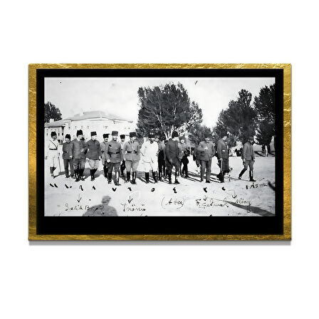 Gazi Mustafa Kemal Atatürk ÖZEL SERİ^# Miyrem  Design Cam Tablo Model: 122