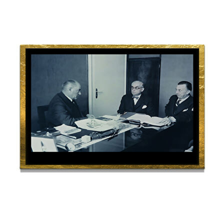 Gazi Mustafa Kemal Atatürk ÖZEL SERİ^# Miyrem  Design Cam Tablo Model: 124