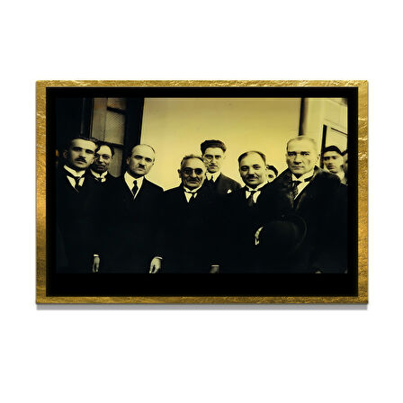 Gazi Mustafa Kemal Atatürk ÖZEL SERİ^# Miyrem  Design Cam Tablo Model: 126