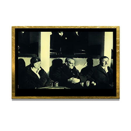 Gazi Mustafa Kemal Atatürk ÖZEL SERİ^# Miyrem  Design Cam Tablo Model: 134