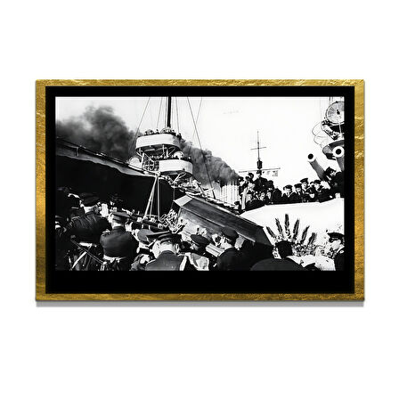 Gazi Mustafa Kemal Atatürk ÖZEL SERİ^# Miyrem  Design Cam Tablo Model: 135