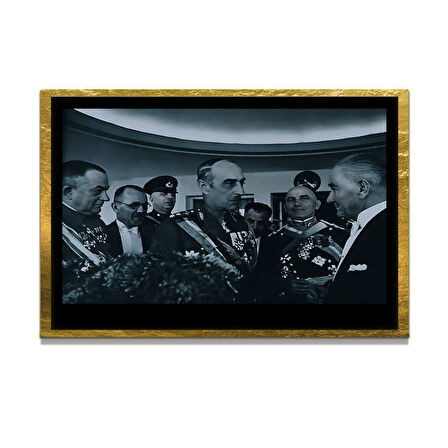 Gazi Mustafa Kemal Atatürk ÖZEL SERİ^# Miyrem  Design Cam Tablo Model: 137