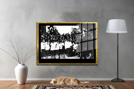 Gazi Mustafa Kemal Atatürk ÖZEL SERİ^# Miyrem  Design Cam Tablo Model: 138