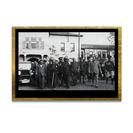 Gazi Mustafa Kemal Atatürk ÖZEL SERİ^# Miyrem  Design Cam Tablo Model: 140