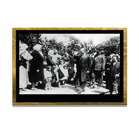 Gazi Mustafa Kemal Atatürk ÖZEL SERİ^# Miyrem  Design Cam Tablo Model: 144