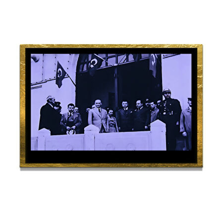 Gazi Mustafa Kemal Atatürk ÖZEL SERİ^# Miyrem  Design Cam Tablo Model: 145