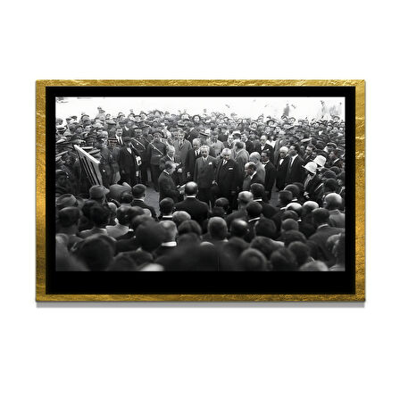 Gazi Mustafa Kemal Atatürk ÖZEL SERİ^# Miyrem  Design Cam Tablo Model: 146