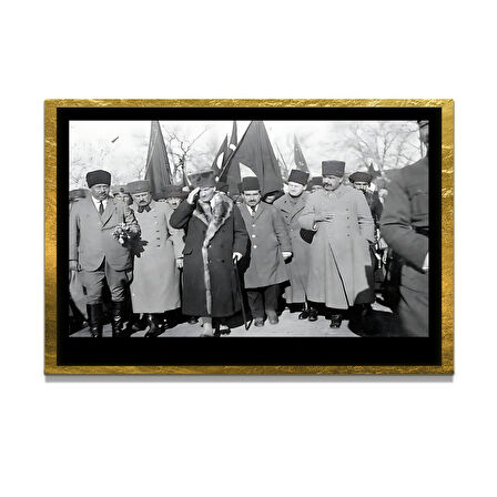 Gazi Mustafa Kemal Atatürk ÖZEL SERİ^# Miyrem  Design Cam Tablo Model: 147