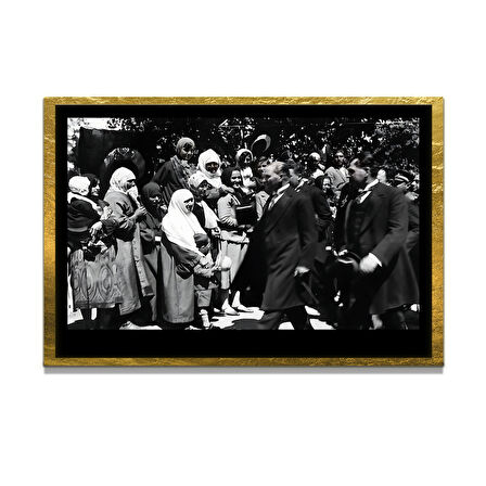 Gazi Mustafa Kemal Atatürk ÖZEL SERİ^# Miyrem  Design Cam Tablo Model: 148