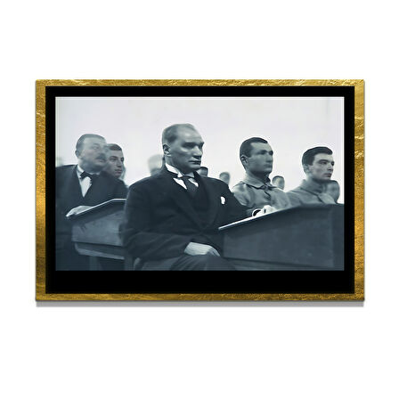 Gazi Mustafa Kemal Atatürk ÖZEL SERİ^# Miyrem  Design Cam Tablo Model: 151