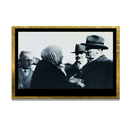Gazi Mustafa Kemal Atatürk ÖZEL SERİ^# Miyrem  Design Cam Tablo Model: 153