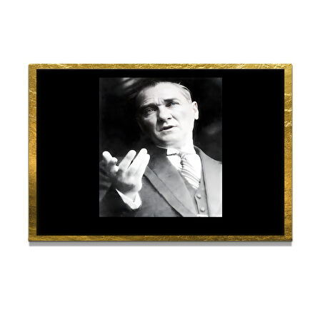 Gazi Mustafa Kemal Atatürk ÖZEL SERİ^# Miyrem  Design Cam Tablo Model: 154
