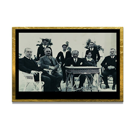 Gazi Mustafa Kemal Atatürk ÖZEL SERİ^# Miyrem  Design Cam Tablo Model: 156