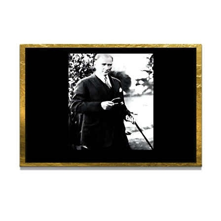 Gazi Mustafa Kemal Atatürk ÖZEL SERİ^# Miyrem  Design Cam Tablo Model: 157