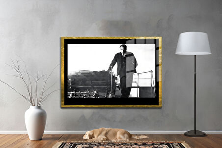 Gazi Mustafa Kemal Atatürk ÖZEL SERİ^# Miyrem  Design Cam Tablo Model: 159