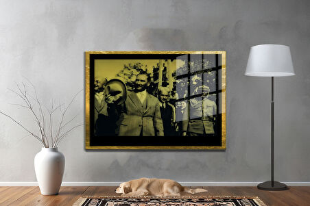 Gazi Mustafa Kemal Atatürk ÖZEL SERİ^# Miyrem  Design Cam Tablo Model: 160
