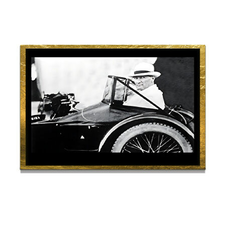 Gazi Mustafa Kemal Atatürk ÖZEL SERİ^# Miyrem  Design Cam Tablo Model: 161