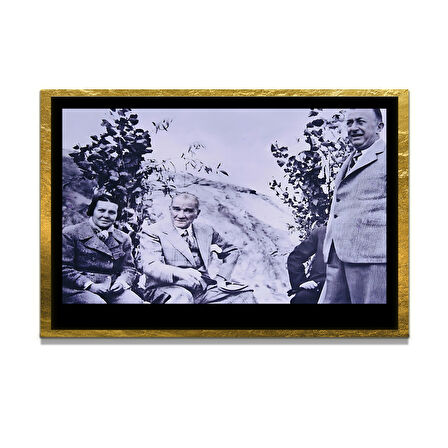 Gazi Mustafa Kemal Atatürk ÖZEL SERİ^# Miyrem  Design Cam Tablo Model: 162