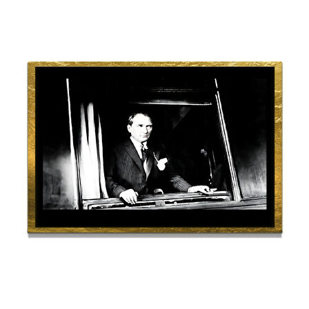 Gazi Mustafa Kemal Atatürk ÖZEL SERİ^# Miyrem  Design Cam Tablo Model: 163