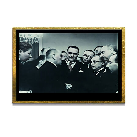 Gazi Mustafa Kemal Atatürk ÖZEL SERİ^# Miyrem  Design Cam Tablo Model: 164