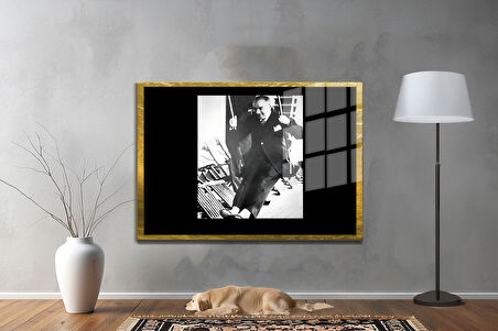 Gazi Mustafa Kemal Atatürk ÖZEL SERİ^# Miyrem  Design Cam Tablo Model: 165
