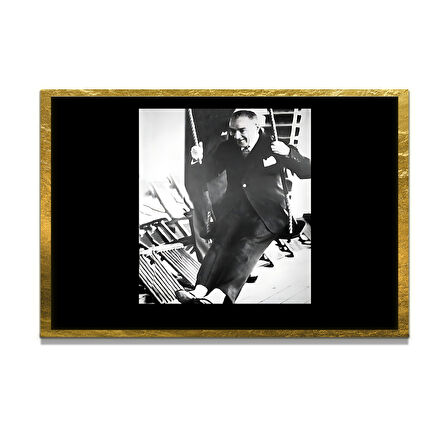 Gazi Mustafa Kemal Atatürk ÖZEL SERİ^# Miyrem  Design Cam Tablo Model: 165