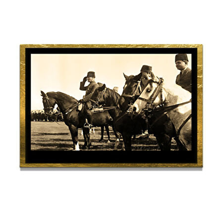 Gazi Mustafa Kemal Atatürk ÖZEL SERİ^# Miyrem  Design Cam Tablo Model: 168