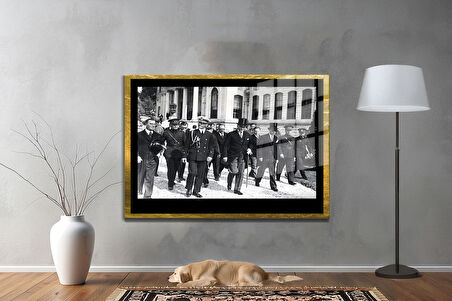 Gazi Mustafa Kemal Atatürk ÖZEL SERİ^# Miyrem  Design Cam Tablo Model: 171