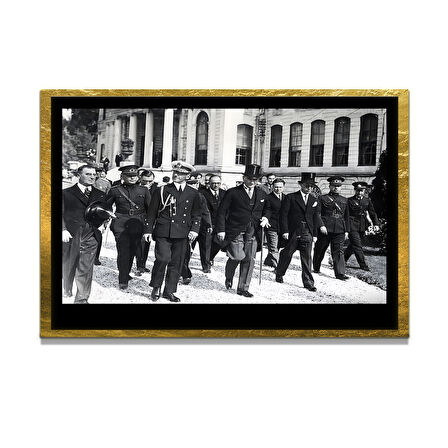 Gazi Mustafa Kemal Atatürk ÖZEL SERİ^# Miyrem  Design Cam Tablo Model: 171