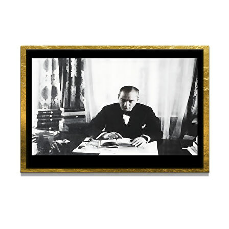 Gazi Mustafa Kemal Atatürk ÖZEL SERİ^# Miyrem  Design Cam Tablo Model: 173