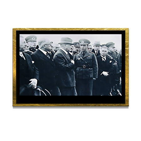 Gazi Mustafa Kemal Atatürk ÖZEL SERİ^# Miyrem  Design Cam Tablo Model: 174