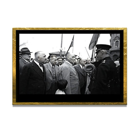 Gazi Mustafa Kemal Atatürk ÖZEL SERİ^# Miyrem  Design Cam Tablo Model: 179