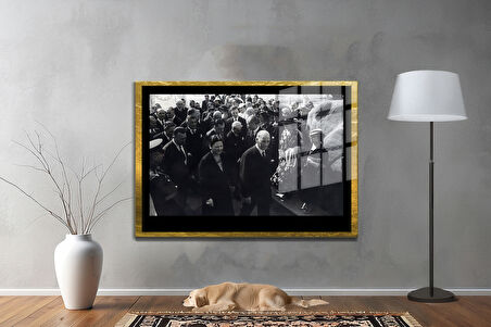 Gazi Mustafa Kemal Atatürk ÖZEL SERİ^# Miyrem  Design Cam Tablo Model: 181