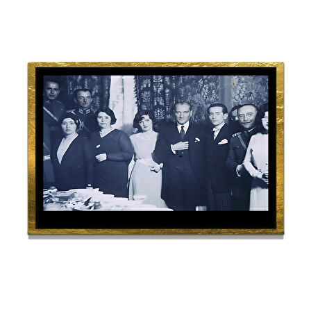 Gazi Mustafa Kemal Atatürk ÖZEL SERİ^# Miyrem  Design Cam Tablo Model: 182