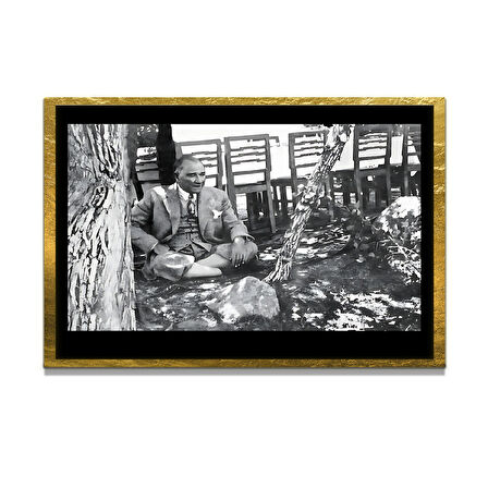 Gazi Mustafa Kemal Atatürk ÖZEL SERİ^# Miyrem  Design Cam Tablo Model: 183