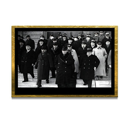 Gazi Mustafa Kemal Atatürk ÖZEL SERİ^# Miyrem  Design Cam Tablo Model: 185