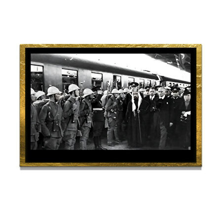 Gazi Mustafa Kemal Atatürk ÖZEL SERİ^# Miyrem  Design Cam Tablo Model: 187