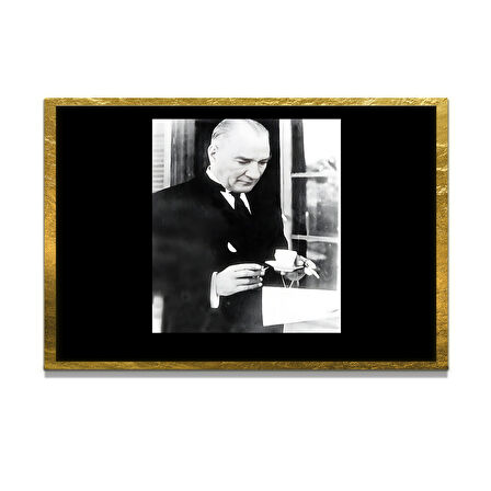 Gazi Mustafa Kemal Atatürk ÖZEL SERİ^# Miyrem  Design Cam Tablo Model: 189