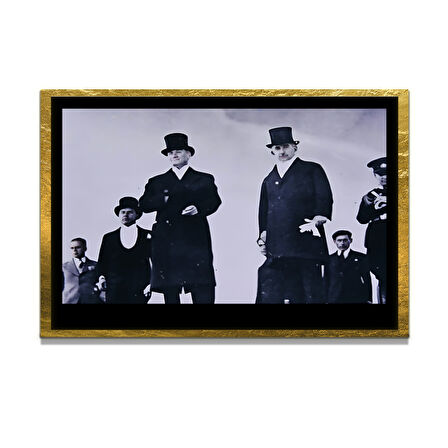 Gazi Mustafa Kemal Atatürk ÖZEL SERİ^# Miyrem  Design Cam Tablo Model: 190