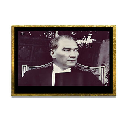 Gazi Mustafa Kemal Atatürk ÖZEL SERİ^# Miyrem  Design Cam Tablo Model: 193