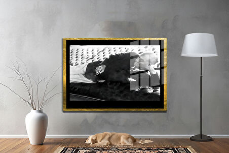 Gazi Mustafa Kemal Atatürk ÖZEL SERİ^# Miyrem  Design Cam Tablo Model: 194