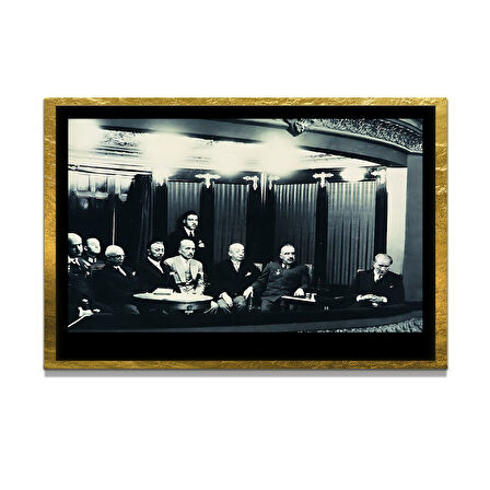 Gazi Mustafa Kemal Atatürk ÖZEL SERİ^# Miyrem  Design Cam Tablo Model: 195