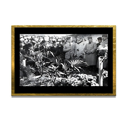 Gazi Mustafa Kemal Atatürk ÖZEL SERİ^# Miyrem  Design Cam Tablo Model: 198