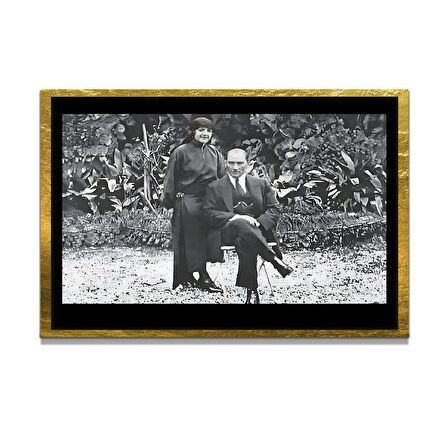 Gazi Mustafa Kemal Atatürk ÖZEL SERİ^# Miyrem  Design Cam Tablo Model: 200