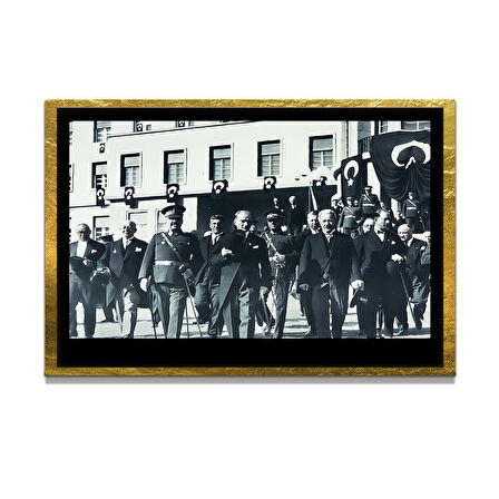 Gazi Mustafa Kemal Atatürk ÖZEL SERİ^# Miyrem  Design Cam Tablo Model: 201